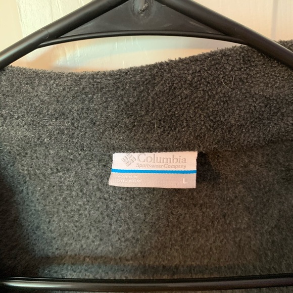 large dark grey Columbia zip up jacket - Picture 3 of 4